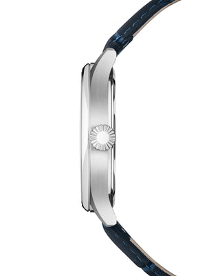 COVER Chapman Moon&Stars White, Leather Blue,  Silver Watch