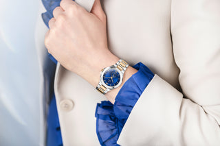 COVER Cardea Swiss Made Women's Watch Blue Dial, Two-Tone Gold/Silver, Sapphire Glass