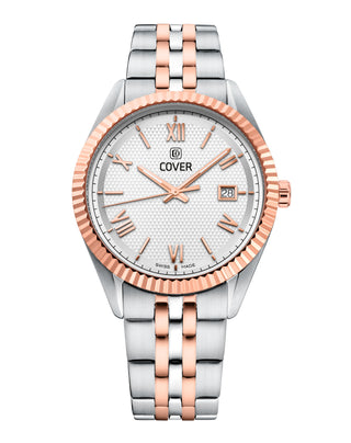 COVER Alston Gent Watch Silver, Bicolor Silver Rose Gold