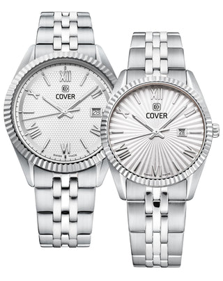 COVER Alston Gent Watch Silver, Full Silver
