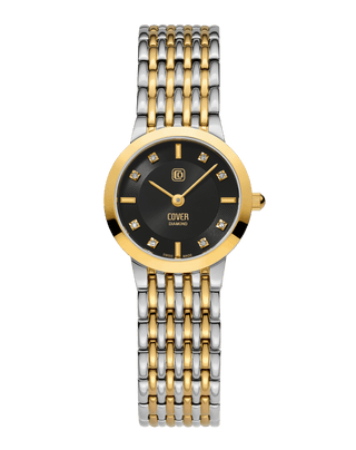 COVER Langham Diamond Mini  Black, Bicolor Watch