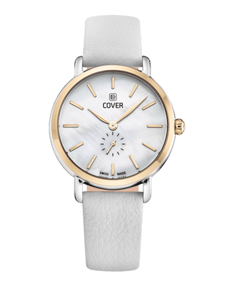 COVER Pearl Dreams White, White Leather, Bicolor Gold
