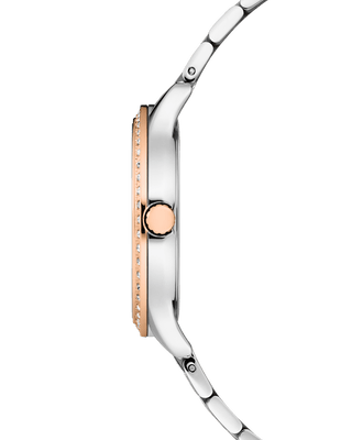 COVER Saraya Crystals Watch White, Bicolor
