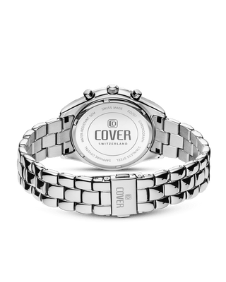COVER Valentina Chrono Watch Crystals White Pearl, Silver