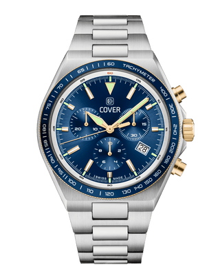 COVER Iconosteel Chrono Watch Blue, Bicolor