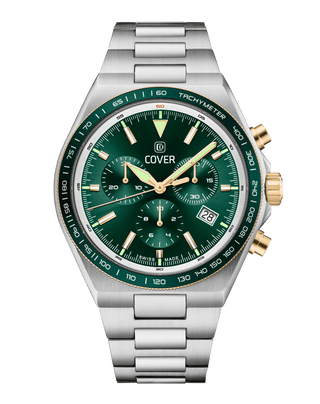 COVER Iconosteel Chrono Watch Green, Bicolor