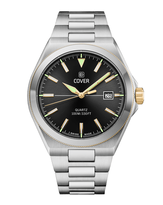 COVER Iconosteel Watch Black, Bicolor Silver Gold