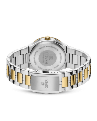 COVER Jumeira Crystals White Pearl, Bicolor Silver Gold Watch